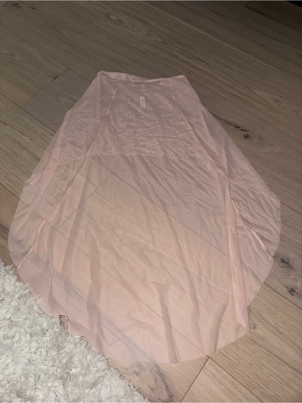 eleve ballet Light Pink Layered Tulle Midi Skirt